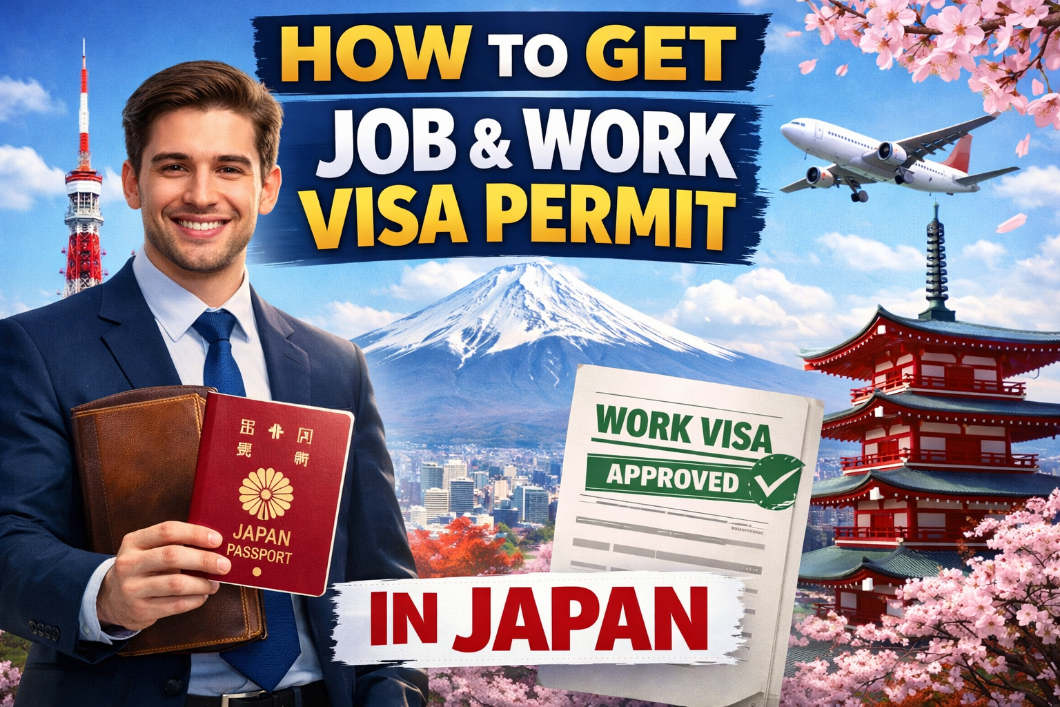 How to get job & work visa permit In Japan.