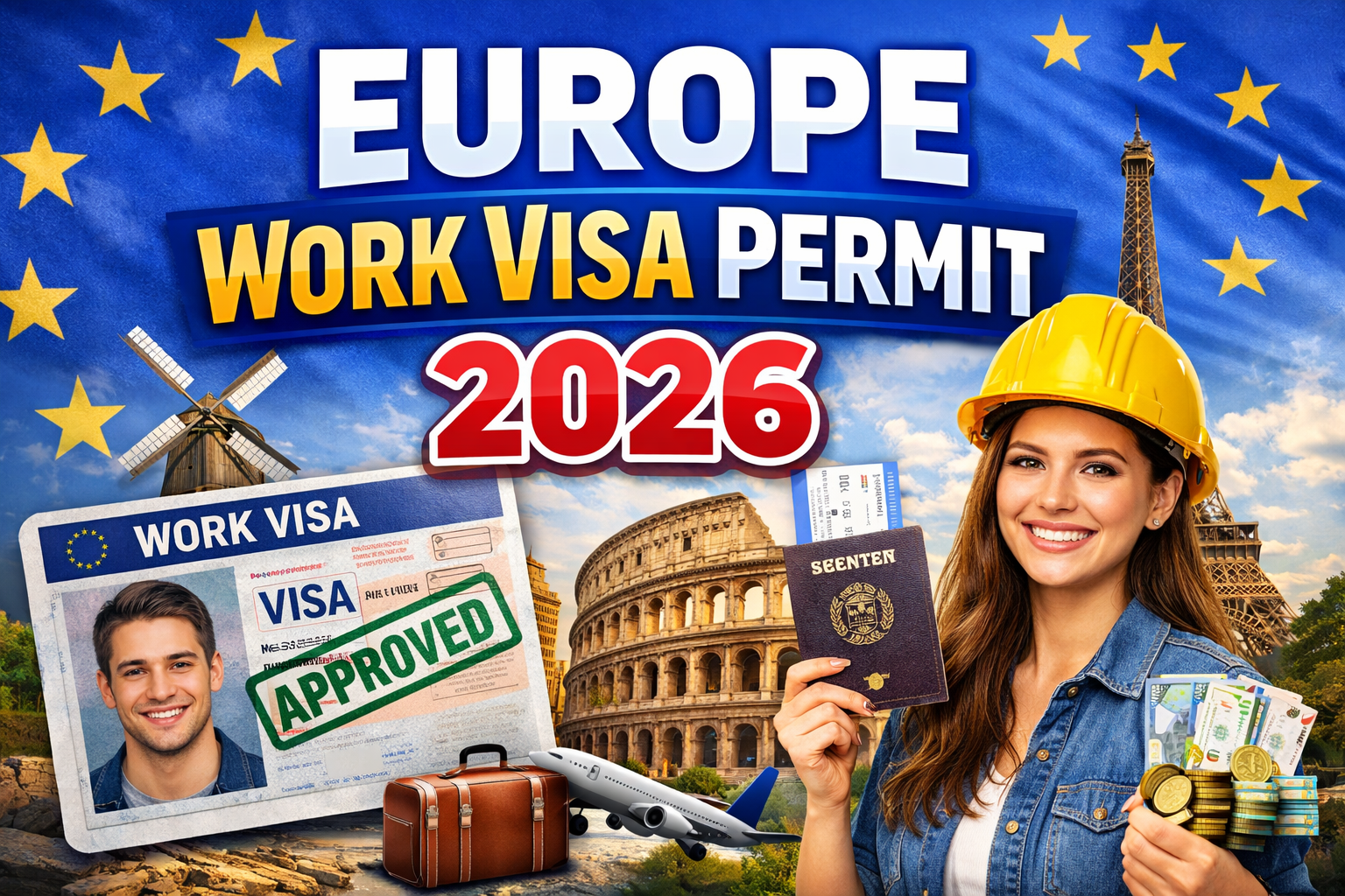 Eurpoe Work Visa Permit Apply Now