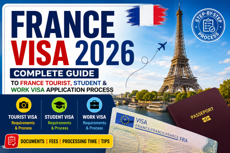 France Visa 2026: Complete Guide to France Tourist, Student & Work Visa Application Process